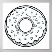 カラーリングページ – ドーナツ！ ポスター (正面)
