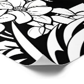 カラーリングページ – 可愛いドラゴン独自のカラー ポスター (角)