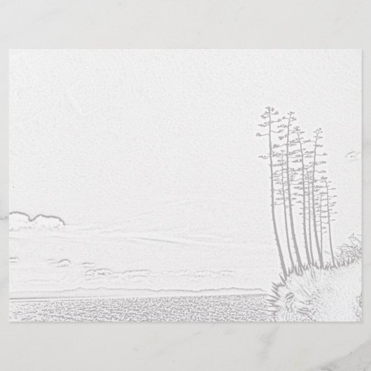 カラーリングページ – Century Plant over海 (正面)