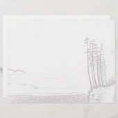 カラーリングページ – Century Plant over海 (正面/裏面)