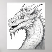 カラーリングページ – Dragon, Color Your Own ポスター (正面)