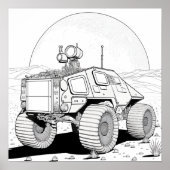 カラーリングページ – Planet Rover, Color Your Own ポスター (正面)