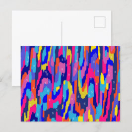 カラーリングボックス抽象芸術 ポストカード