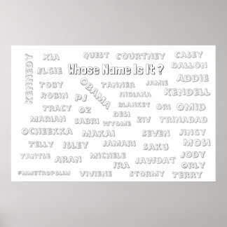 カラーリングポスター36x24 /名ユニセックス前/プリント ポスター