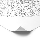 カラーリングポスター – バブルスターマンダラ ポスター (角)