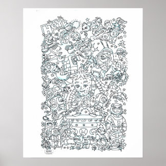 カラーリングポスター ポスター