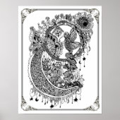 カラーリングポスター「ミセス・ディーのハミングバード・ネクター」 ポスター (正面)