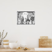 カラーリングポスター「ミセス・ディーの格言・ミニホーム」 ポスター (キッチン)