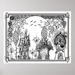 カラーリングポスター「ミセス・ディーの格言・ミニホーム」 ポスター