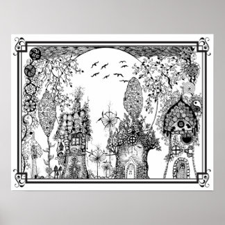 カラーリングポスター「ミセス・ディーの格言・ミニホーム」 ポスター