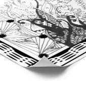 カラーリングポスター「ミセス・ディーの蝶キス」 ポスター (角)