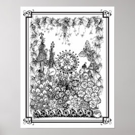 カラーリングポスター「MrsDee's Wonderful World」 ポスター