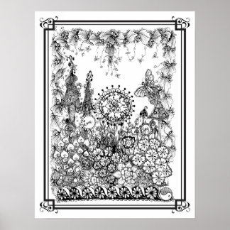 カラーリングポスター「MrsDee's Wonderful World」 ポスター