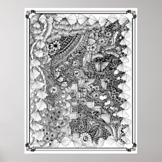 カラーリングポスター「Steps of Art」 ポスター