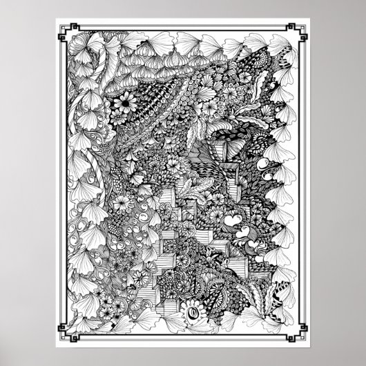 カラーリングポスター「Steps of Art」 ポスター (正面)