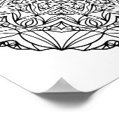 カラーリングポスター – Sunstar Mandala ポスター (角)