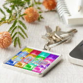 「カラーリングロサンゼルス1」キーチェーン キーホルダー (側面)