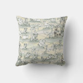 カラーリング用ワイルドライフラインスケッチ クッション (裏面)