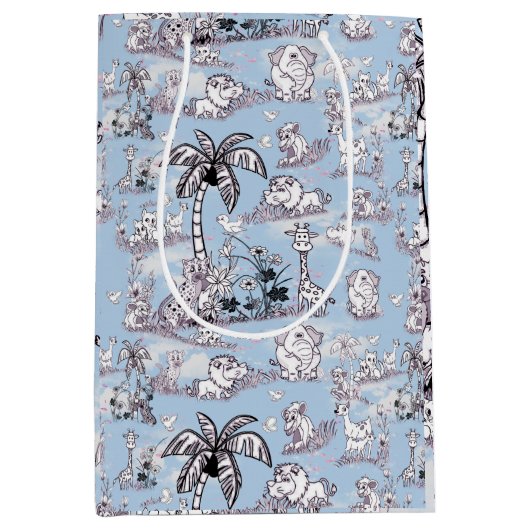 カラーリング・イン・ライン・スケッチ・アート ミディアムペーパーバッグ (正面)