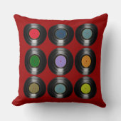 カラーレコードのパターン クッション (正面)