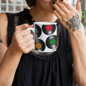 カラーレコードのパターン コーヒーマグカップ