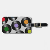 カラーレコードのパターン ラゲッジタグ (正面横)