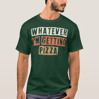 カラーレトロおもしろいピザを受け取るSar Tシャツ