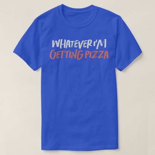 カラーレトロおもしろいWhat Im Getting Pizza Sbarc Tシャツ (デザイン正面)