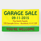 カラーレモンイエロー&ストライプアイディア+お客様 横断幕 (横)