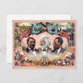 カラーレースの英雄ポスター1881復元 ポストカード (正面/裏面)