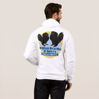 カラーロゴ付きメンズジップアップフード付きスウェットシャツ パーカ