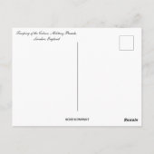 カラーロンドンイングランドの小隊 ポストカード (裏面)