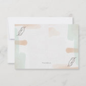 カラーワッシュ フラワーレス RSVP カード (裏面)