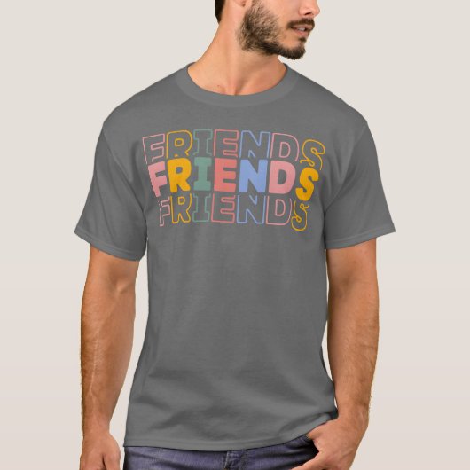 カラーワード フレンズ 男の子 Tシャツ (正面)
