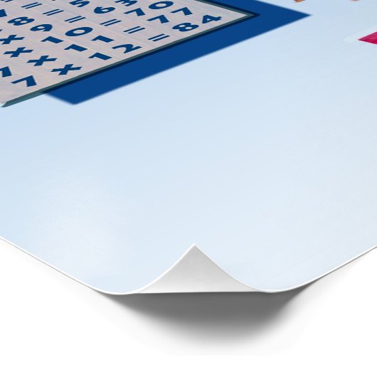 カラー乗算テーブルポスター | キッズ先生 ポスター (コーナー)