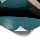 カラー交響曲オン抽象芸術顔 ポスター (コーナー)