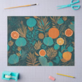 カラー人気があるオレンジスライスティッシュペーパー 薄葉紙 (クラフト)