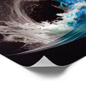 カラー付きイルカ – AI ポスター (角)