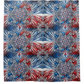 カラー付きシャワーカーフランスのテン シャワーカーテン (正面)