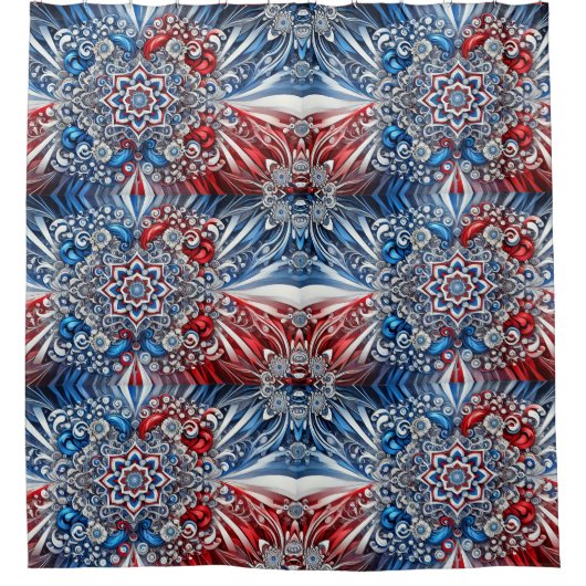 カラー付きシャワーカーフランスのテン シャワーカーテン (正面)