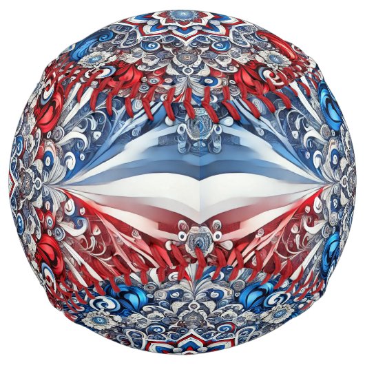 カラー付きソフトボフランスのールボールデザイン ソフトボール (正面)