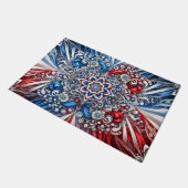 カラー付きドアマフランスのットデザイン ドアマット (アングル)