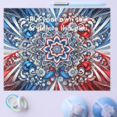 カラー付きフフランスのライアーデザイン チラシ (シングル)