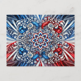 カラー付きフランスのはがきデザイン ポストカード