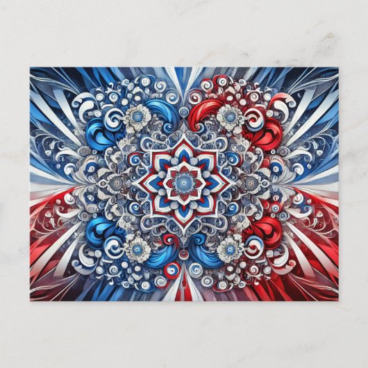 カラー付きフランスのはがきデザイン ポストカード (正面)