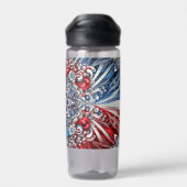 カラー付きフランスのウォーターボトルデザイン ウォーターボトル (背面)