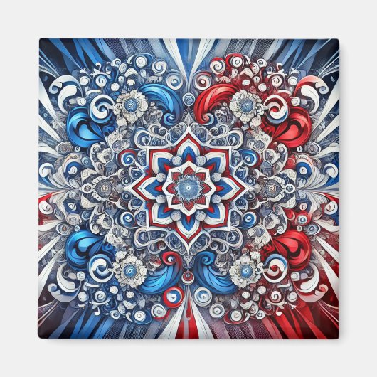 カラー付きフランスのマグネットデザイン マグネット (正面)