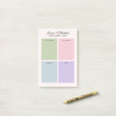 カラー付きミニマリスト団体や組織 ポストイット (デスク上)