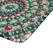 カラー付き小さなガラス切りイタリアン板 カッティングボード (角)