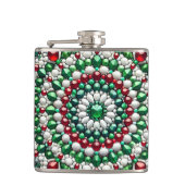 カラー付き特殊フイタリアンラスコデザイン フラスク (正面)